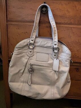 Coach Poppy Leather Highlight Stardust Bag